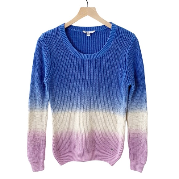 Volcom Pastel Ombré Cable Knit Sweater Blue/Lilac - Picture 11 of 11